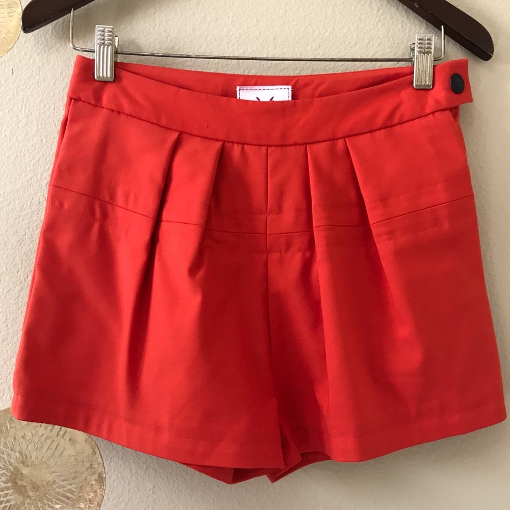Girlfriends Material High Waisted Red Shorts